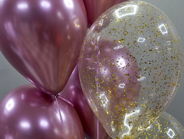 Set of 6 Helium Balloons photo