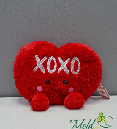 Inima rosie XOXO h=35 cm foto 394x433