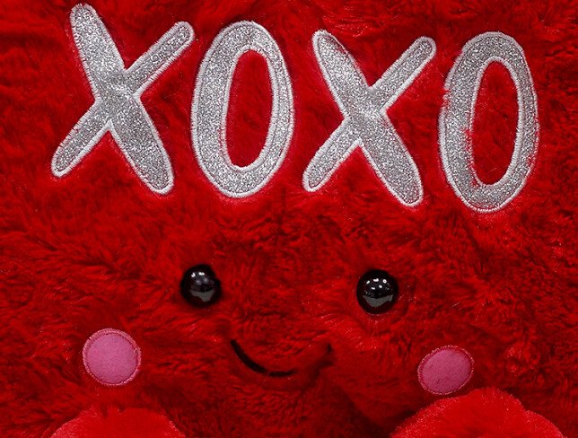 Красное сердце XOXO h=35 см Фото