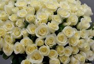 Buchet din 131 trandafiri albi  60 cm (la comanda, 5 zile) — foto 4