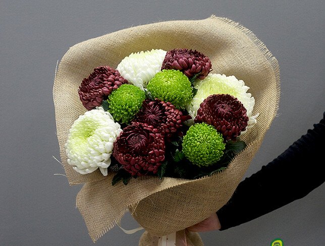 Bouquet "The Charm of Chrysanthemums Bigoudi "