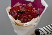 Buchet de crizanteme Bigoudi  „Căldura emoțiilor” — foto 3