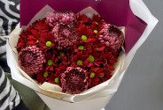 Buchet de crizanteme Bigoudi  „Căldura emoțiilor” — foto 4