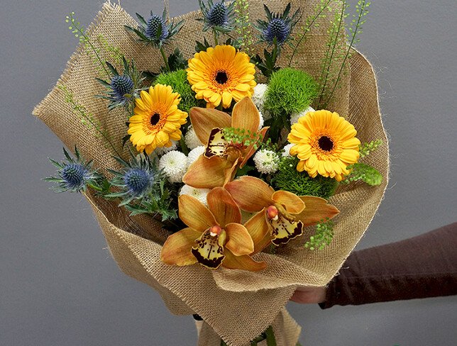Buchet „Scântei de chihlimbar” foto