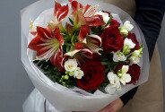 Buchet „Inima roșie a iernii” — foto 3