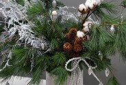 New Year arrangement with Dutch pine "Silver Winter" — photo 5