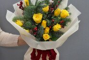 New Year bouquet “Winter Sunshine” — photo 1