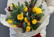 New Year bouquet “Winter Sunshine” — photo 2
