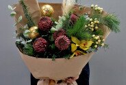 Buchet de Anul Nou „Armonie aurie” — foto 1