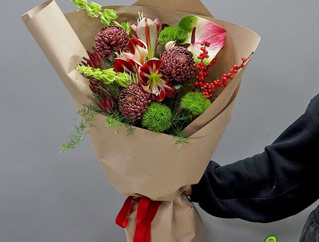 New Year bouquet “Winter Elegance” photo