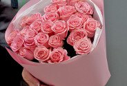 Bouquet of 25 roses “Sophia Loren” (50 cm) — photo 2