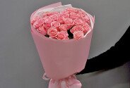 Bouquet of 25 roses “Sophia Loren” (50 cm) — photo 3