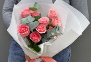 Bouquet of 9 roses “Sophia Loren” 40 cm — photo 4