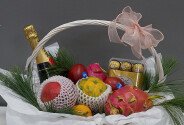 New Year basket with exotic fruits, chocolates and Moët & Chandon Impérial Brut champagne 0.75 L (pre-order, 24 hours) — photo 4