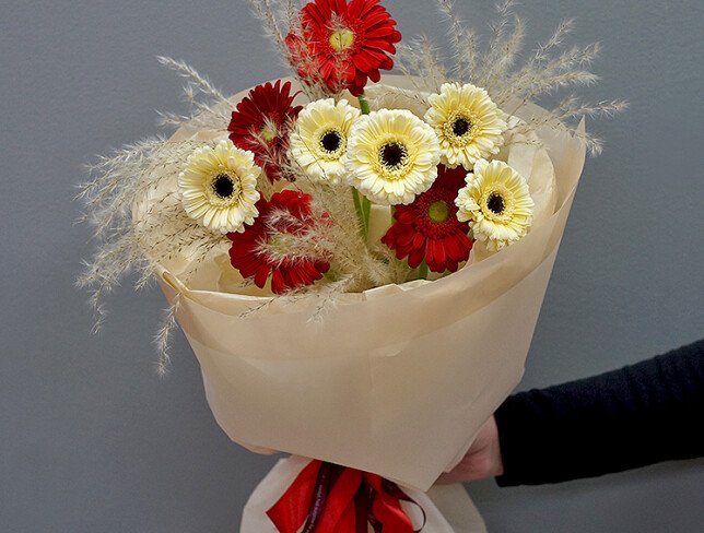 Bouquet with gerberas “Magic of Feelings” photo