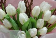 Bouquet with white tulips “Tender Love” — photo 2