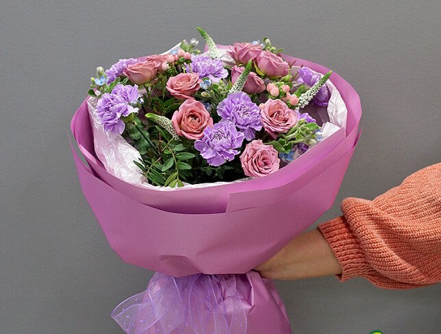 Bouquet “Pink-Lilac Silence” photo