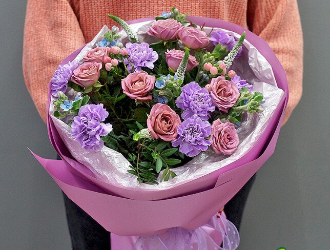 Bouquet “Pink-Lilac Silence” photo