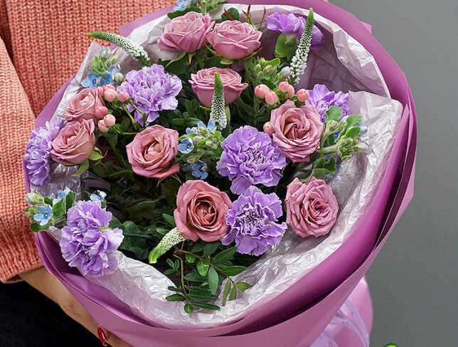 Bouquet “Pink-Lilac Silence” photo