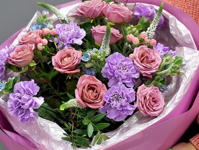Bouquet “Pink-Lilac Silence” photo