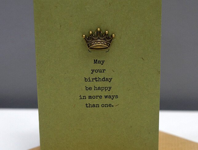 Felicitare cu plic „Be happy” foto