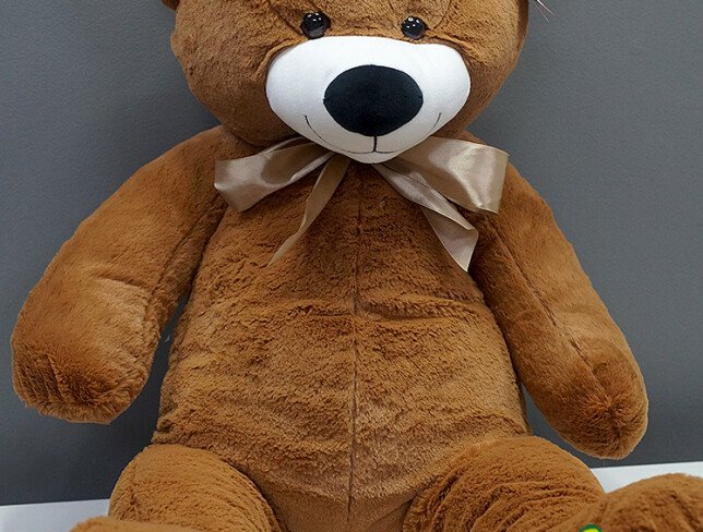 Teddy bear h=90 cm (maro) photo