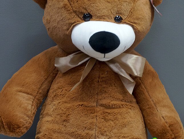 Teddy bear h=90 cm (maro) photo
