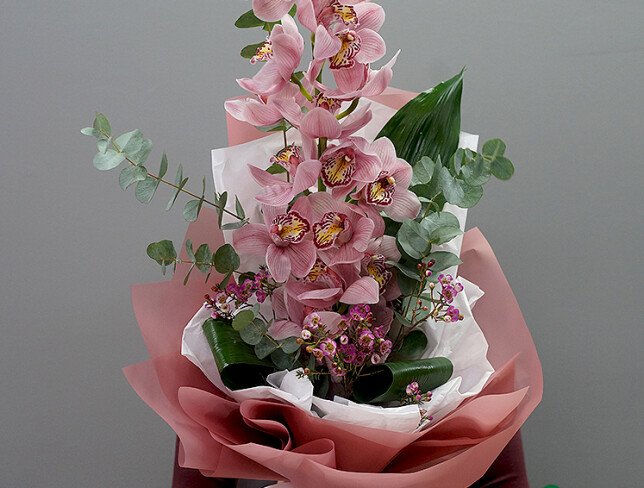 Buchet „Afrodita Roz” foto