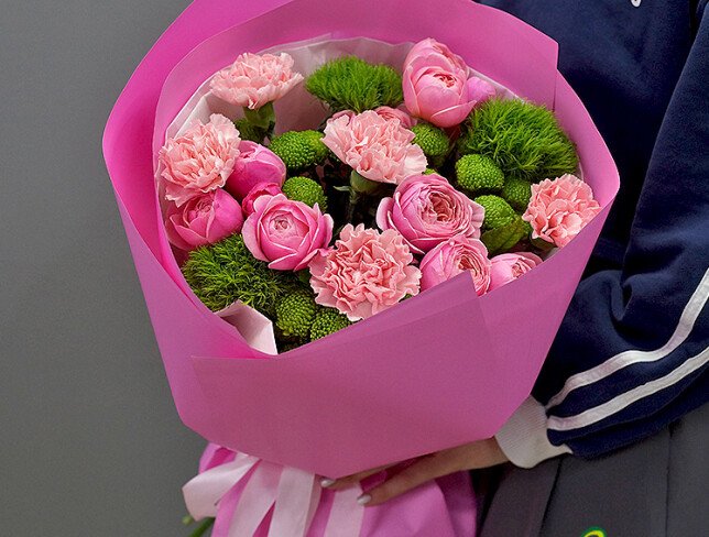 Buchet „Gradina roz dupa ploaie” foto