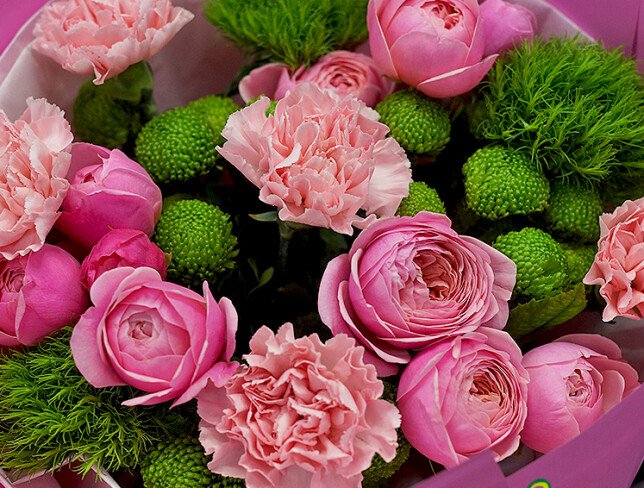 Buchet „Gradina roz dupa ploaie” foto