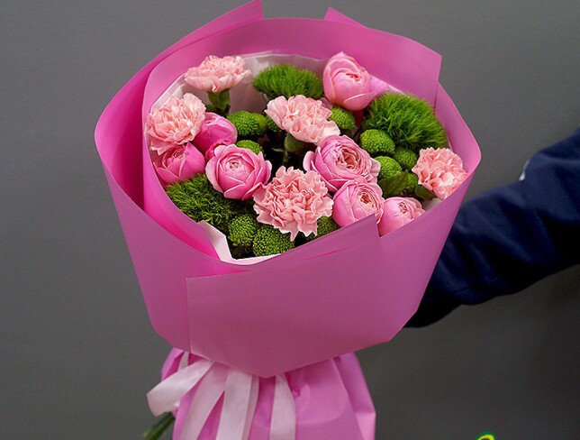Buchet „Gradina roz dupa ploaie” foto