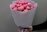 Букет из 7 розовых кустовых роз "Sweet Bubbles" — фото 4