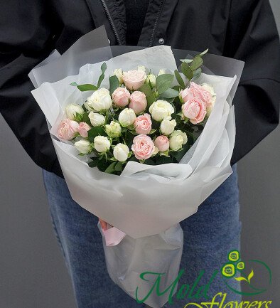 Bouquet “White-Pink Marshmallow” photo 394x433