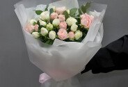 Bouquet “White-Pink Marshmallow” — photo 3