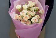 Bouquet of 5 spray roses “Sofia” 60 cm — photo 4