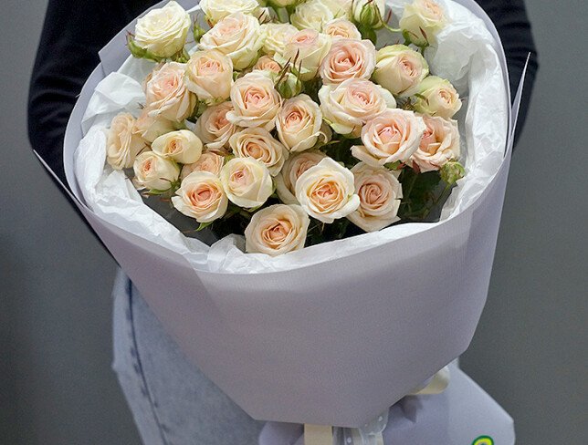 Bouquet of 9 spray roses “Sofia” 60 cm — photo 3