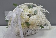 Cos cu hortensii albe — foto 3