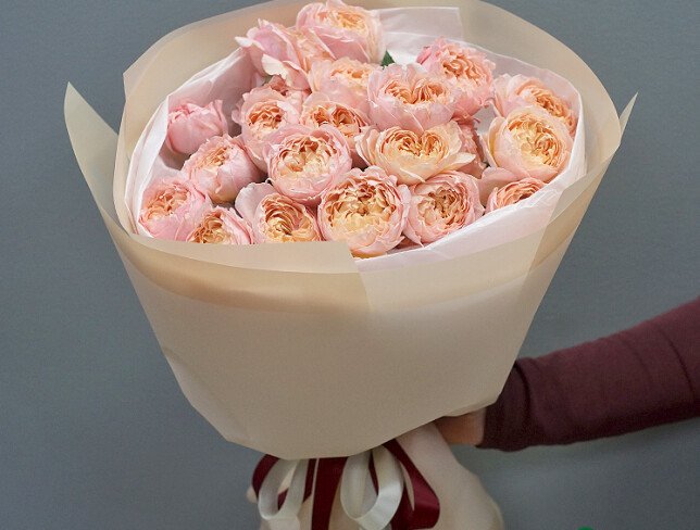 Bouquet of peony-style roses ''Juliet'' — photo 4