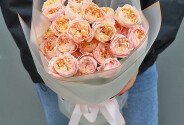 Букет из 7 пионовидных роз "Джульетта" — фото 1