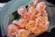 Букет из 7 пионовидных роз "Джульетта" — фото 3