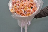 Букет из 9 пионовидных роз "Джульетта" — фото 3