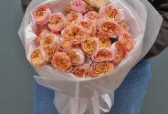 Букет из 9 пионовидных роз "Джульетта" — фото 1