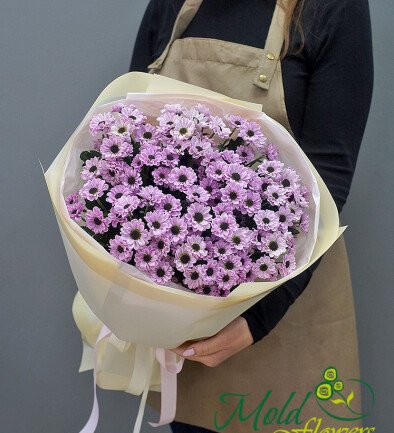 Bouquet of 15 Pink Chrysanthemums “Palette of Emotions” photo 394x433