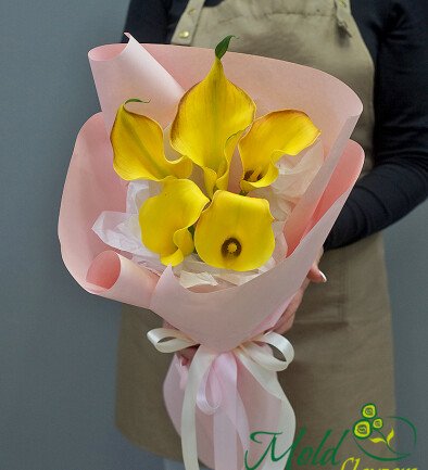 Buchet din 5 cale galbene foto 394x433