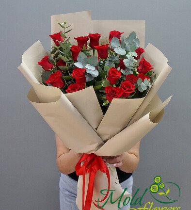 Bouquet of Red Roses "Eternal Passion" photo 394x433