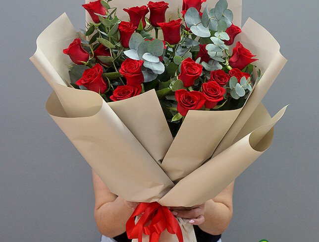 Bouquet of Red Roses "Eternal Passion" photo