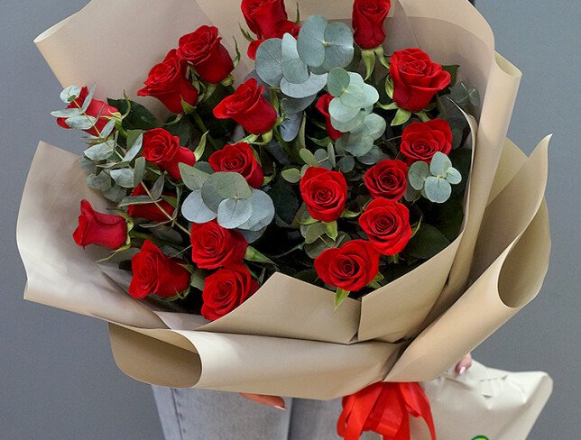 Bouquet of Red Roses "Eternal Passion" photo