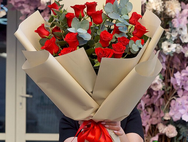 Bouquet of Red Roses "Eternal Passion" photo