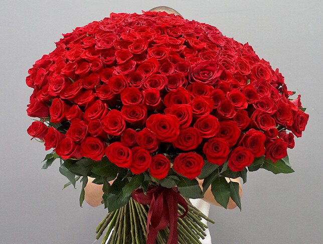 Bouquet of 199 red roses 60 cm (pre-order, 5 days) photo