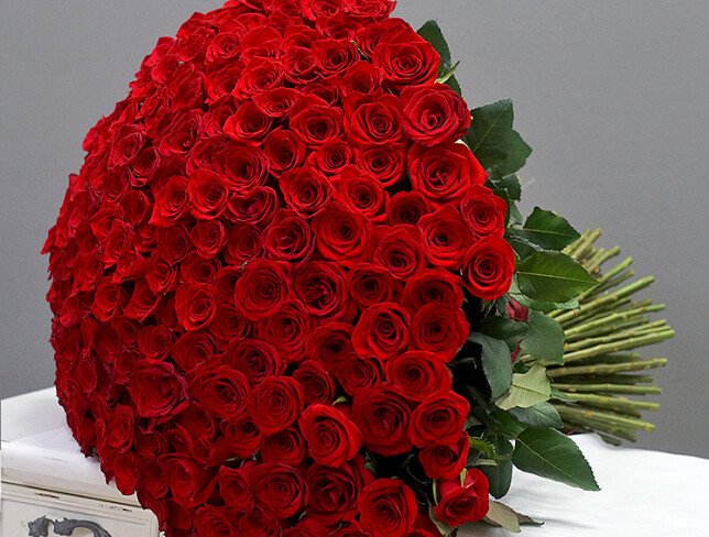 Bouquet of 199 red roses 60 cm (pre-order, 5 days) photo